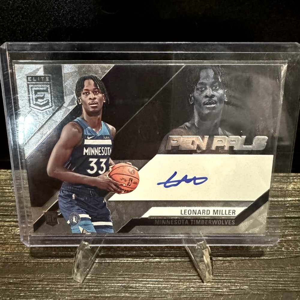 Panini Elite Leonard Miller Pen Pals